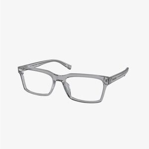 Coach Eyeglasses Transparent Grey Men’s Frames Rectangle Logo HC6169U 5176